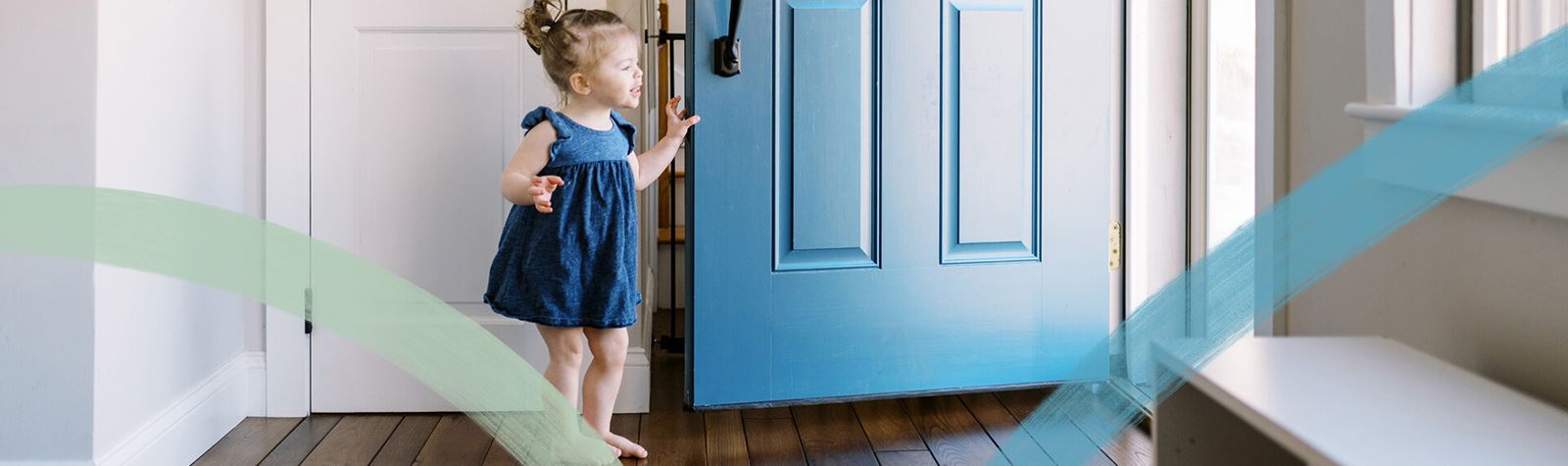 Little Girl Opening Door | Midline Community near Houston, Texas