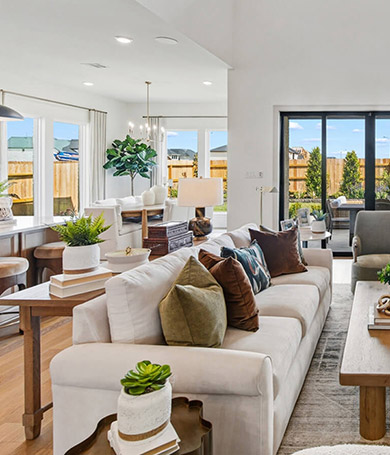 Midine model home living room