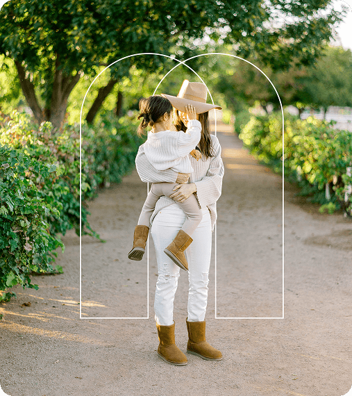 Mother holding Child in Midline Community near Houston, Texas