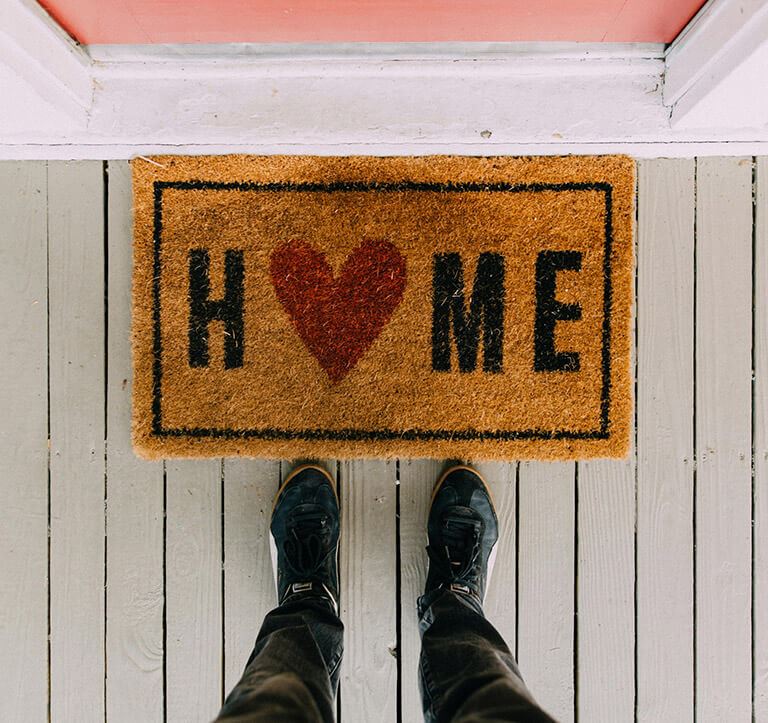 Home front door mat | Midline community near Houston, Texas