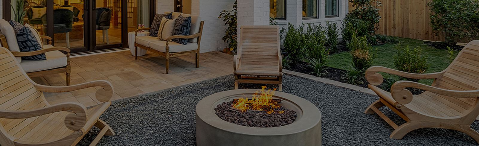 Model home rear yard | Midline community near Houston, Texas
