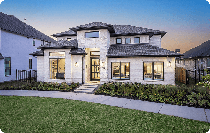 Perry Homes at Midline model home in Webster, Texas