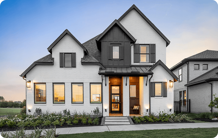 Highland Homes model home at Midline in Webster, TX